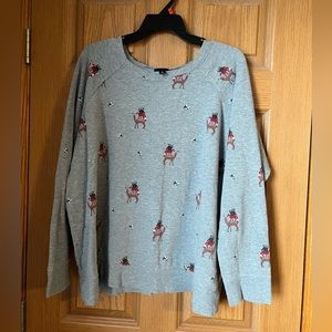 Torrid sz 3 crew neck sweatshirt with cute animal print